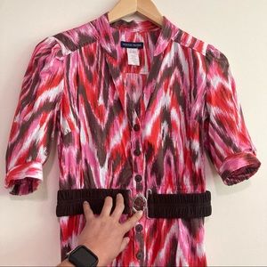 BELTED DRESS WITH PRINT👗